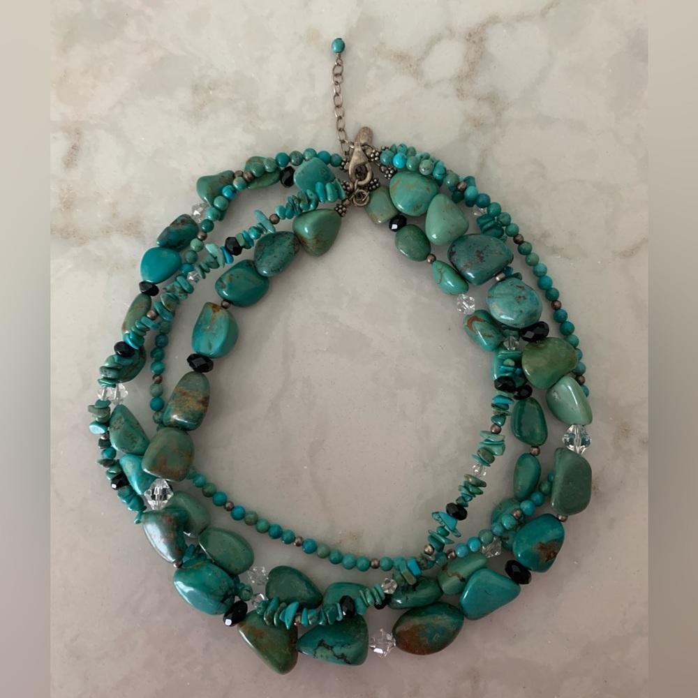 Silpada Sterling Silver and Turquoise Necklace N1299